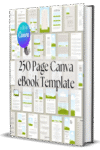 Canva eBook Template, Course WorkBook Template, How to Create e-Book, 250 page book Template