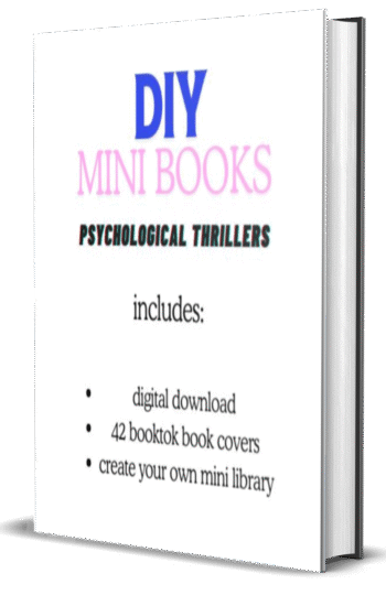 Psychological Thriller DIY MiniBooks DIGITAL PDF Printout