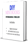 Psychological Thriller DIY MiniBooks DIGITAL PDF Printout