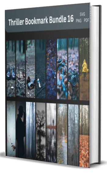 Thriller Bookmark Bundle, Horror Crime Thriller Bookmarks - Digital, downloadable bookmark