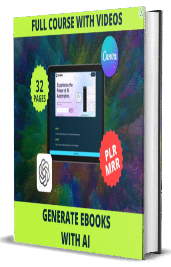 New Generate a complete eBook with AI, step-by-step Masterclass with videos