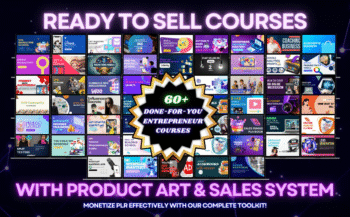 60+ PLR Video Courses Digital Product - Done-For-You Entrepreneur Niche, DFY Funnels
