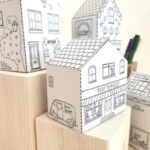 Kids print, cut, fold, and build tiny houses and shops! 🧒✂️🏠🛍️